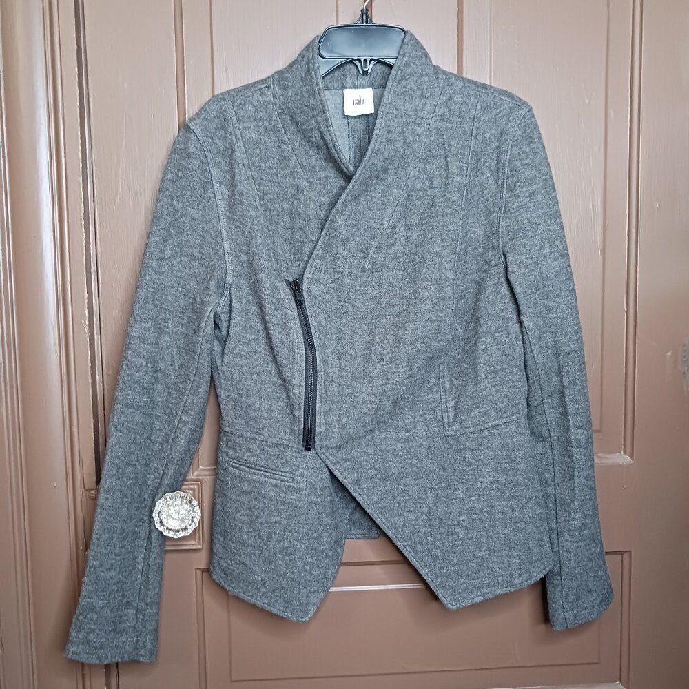 Cabi Rebel Jacket Size S Asymmetrical 3556 Gray